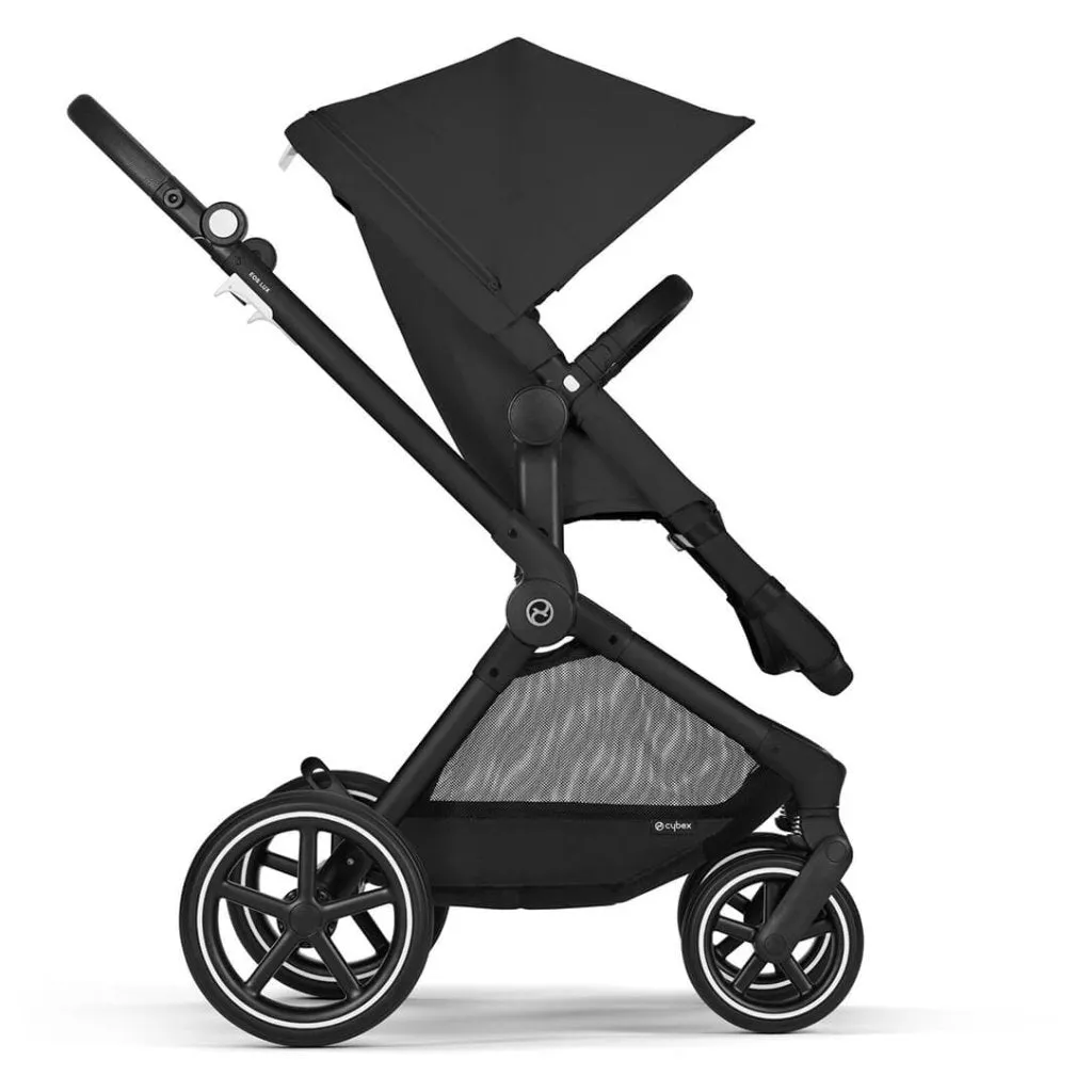 CYBEX EOS LUX Stroller With Black Frame - Moon Black