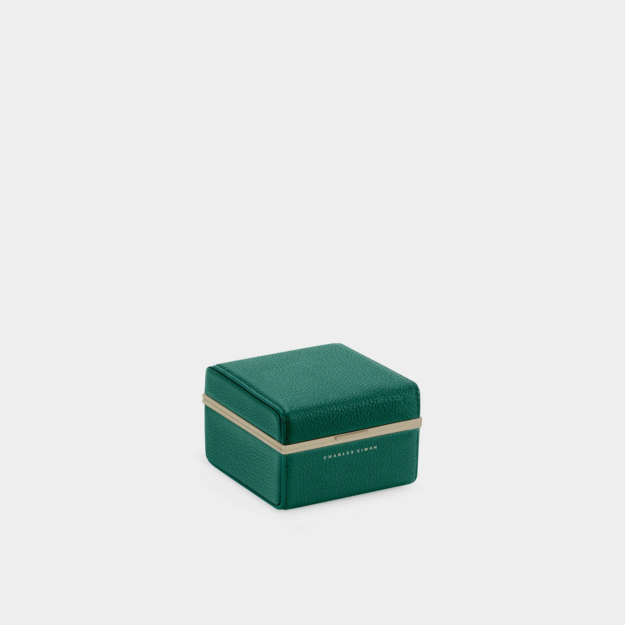 EATON 1 WATCH CASE - EMERALD / CHAMPAGNE