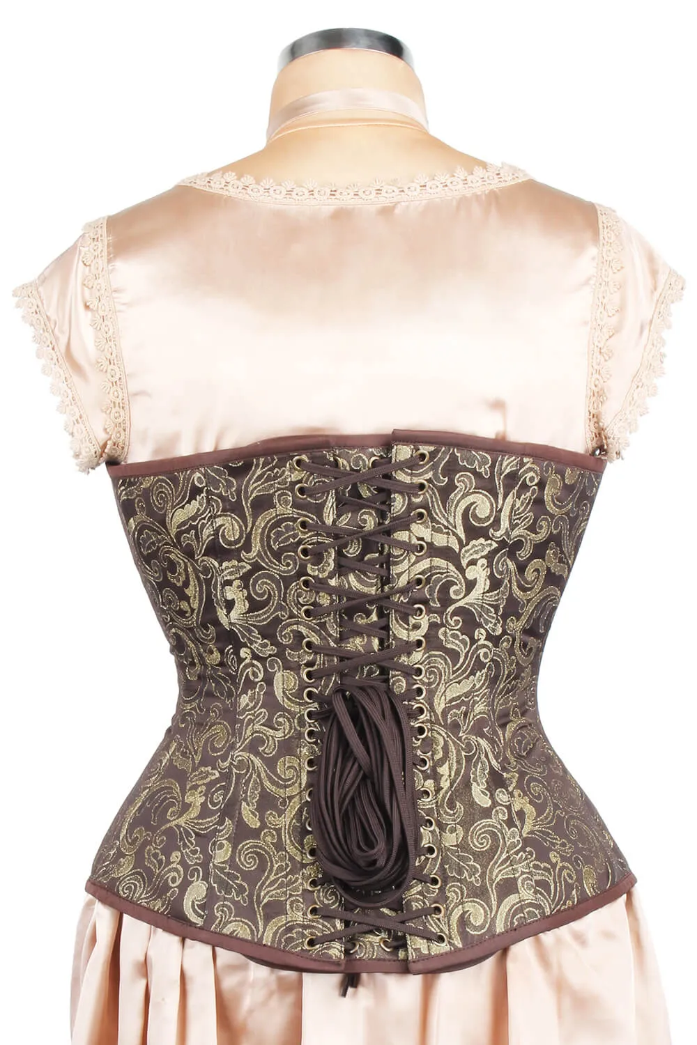 Edwardian Long Line Brocade Corset (ELC-401)