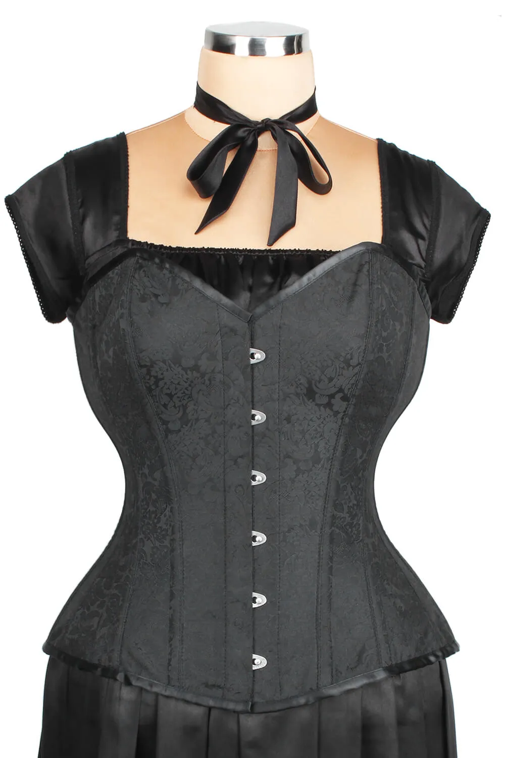 EL-181 - Custom Made Waist Reducing Overbust Brocade Corset (ELC-301)