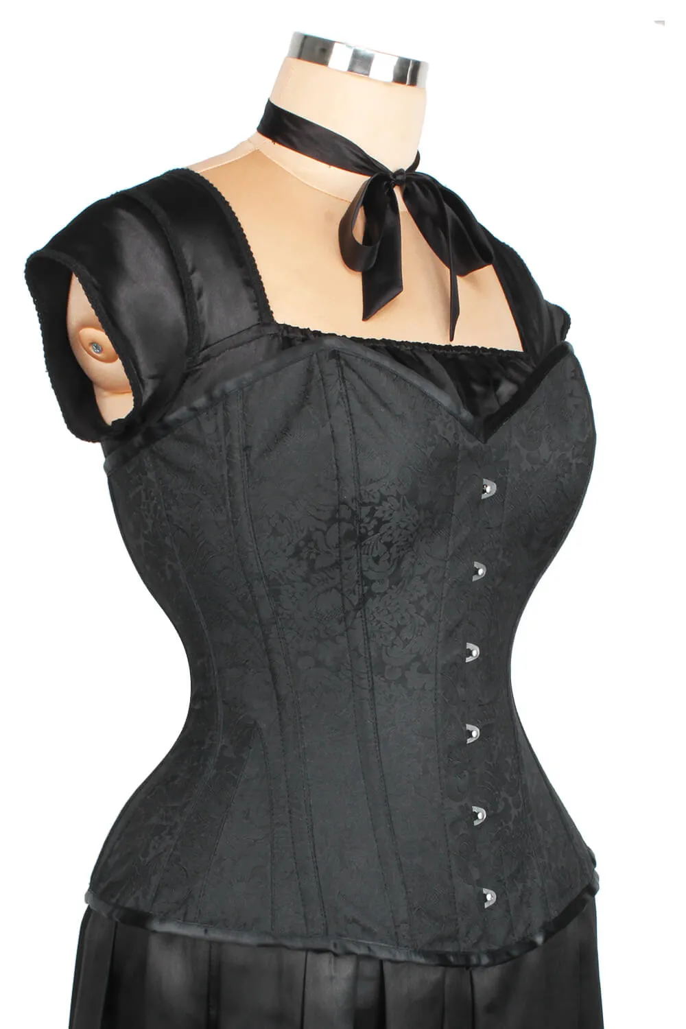 EL-181 - Custom Made Waist Reducing Overbust Brocade Corset (ELC-301)