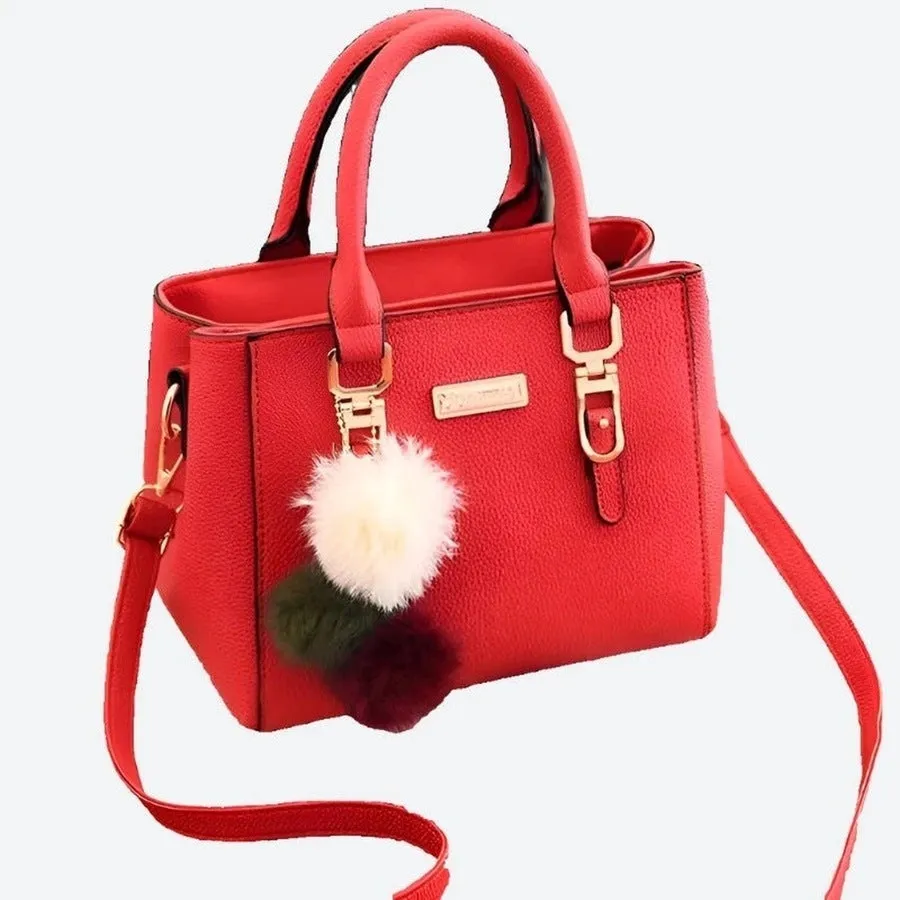 Elegant Chic Leather Handbags with Charm