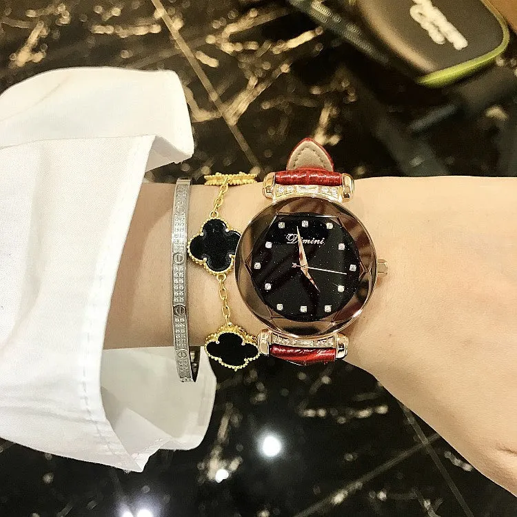 Elegant Diamond Scale Women's Watch