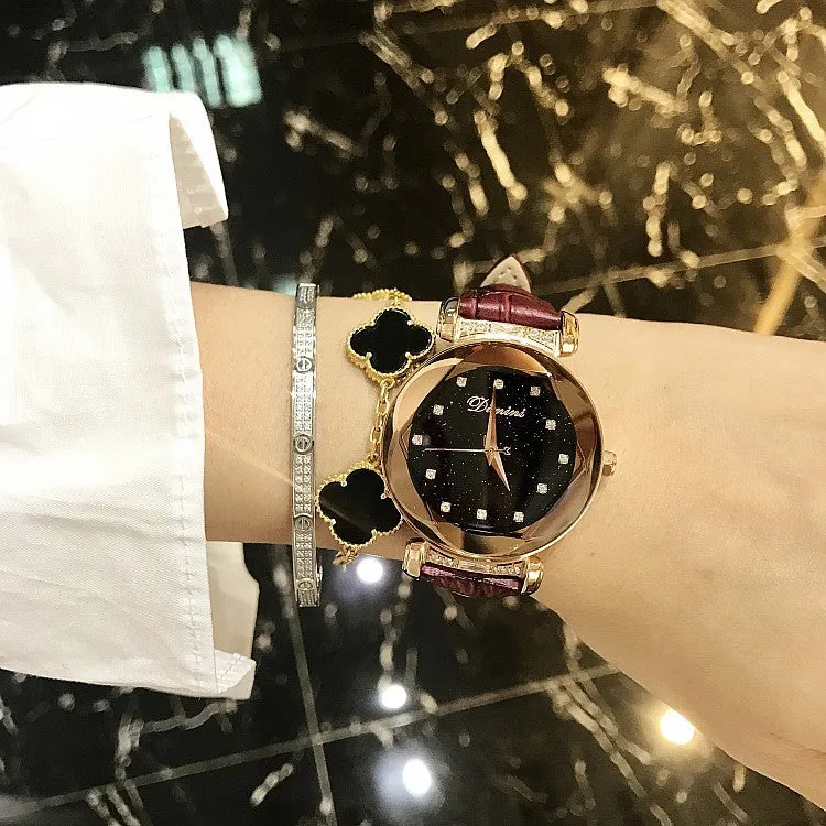 Elegant Diamond Scale Women's Watch
