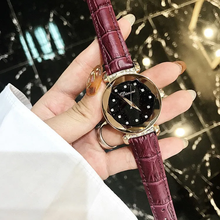 Elegant Diamond Scale Women's Watch