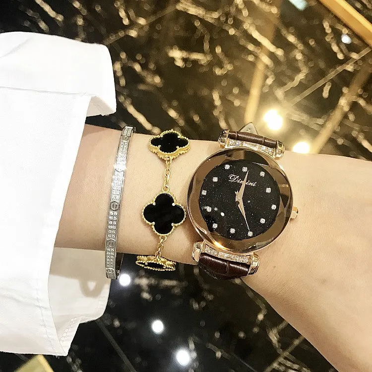 Elegant Diamond Scale Women's Watch