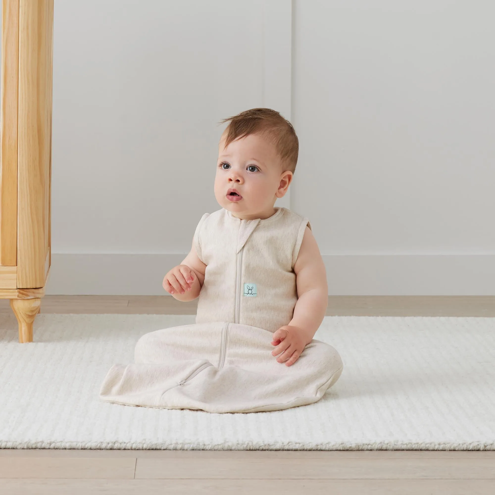 ergoPouch Jersey Sleeping Bag TOG 1.0 - Oatmeal Marle
