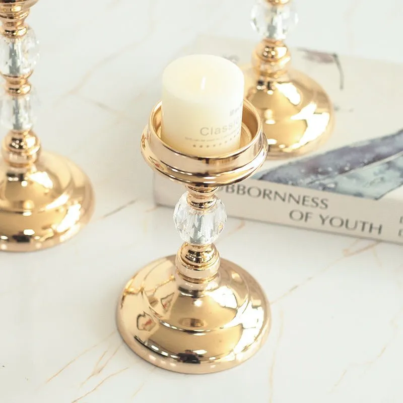 European Golden Glow Candle Holder Set – Elegant Ambiance for Any Occasion