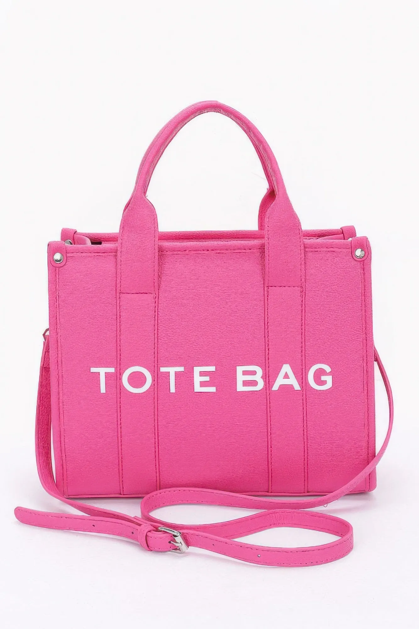 Faux Leather Small Tote Bag