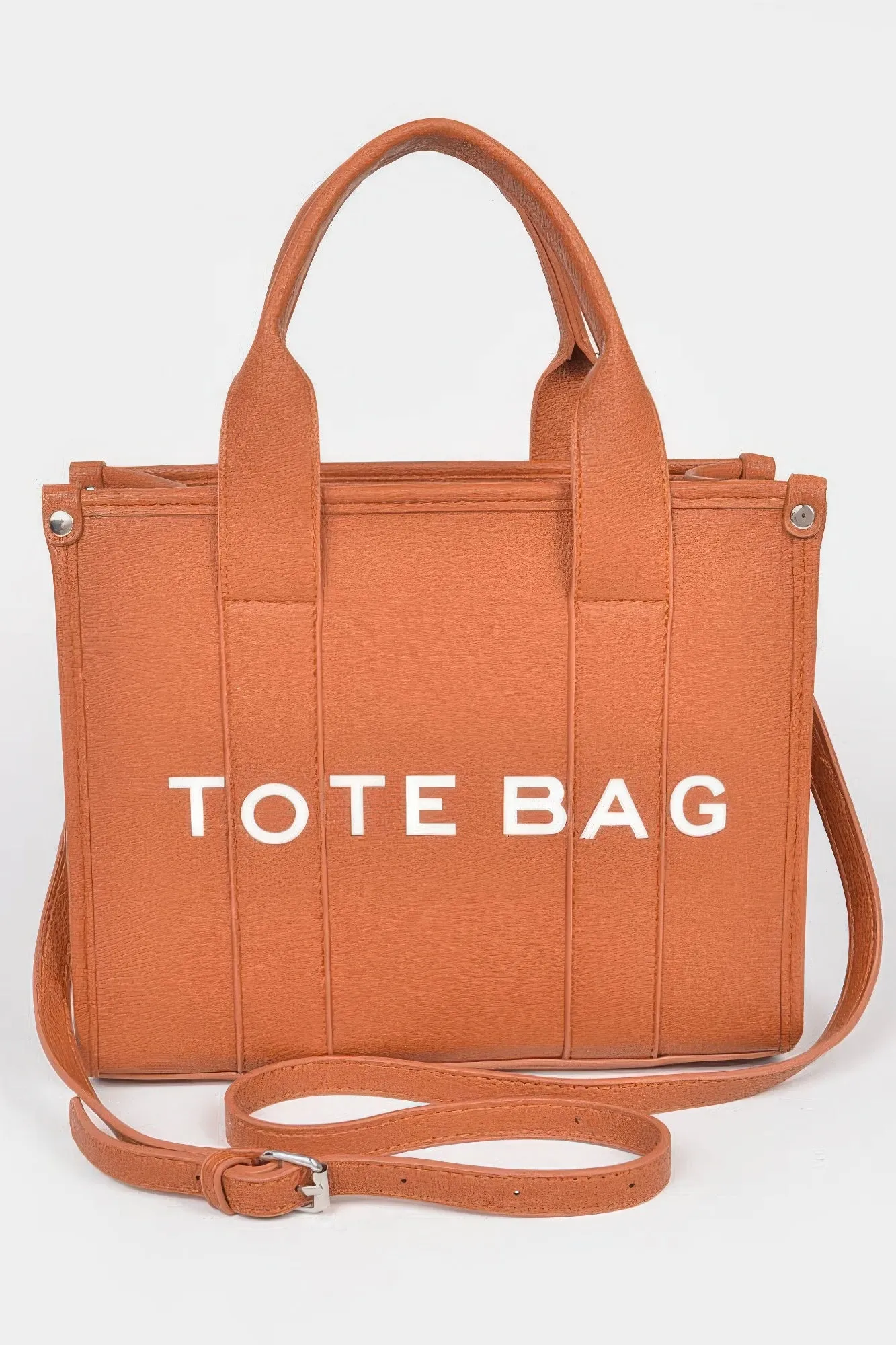Faux Leather Small Tote Bag