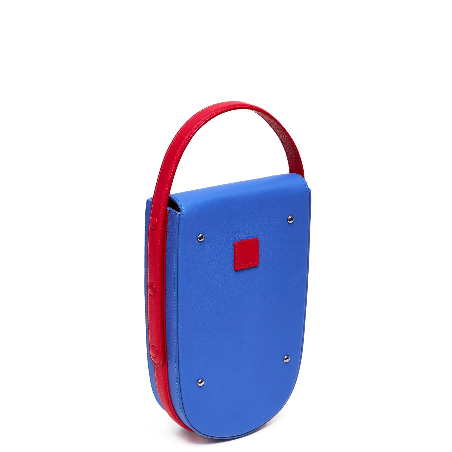 fitini mini rounded leather tote - hot iris