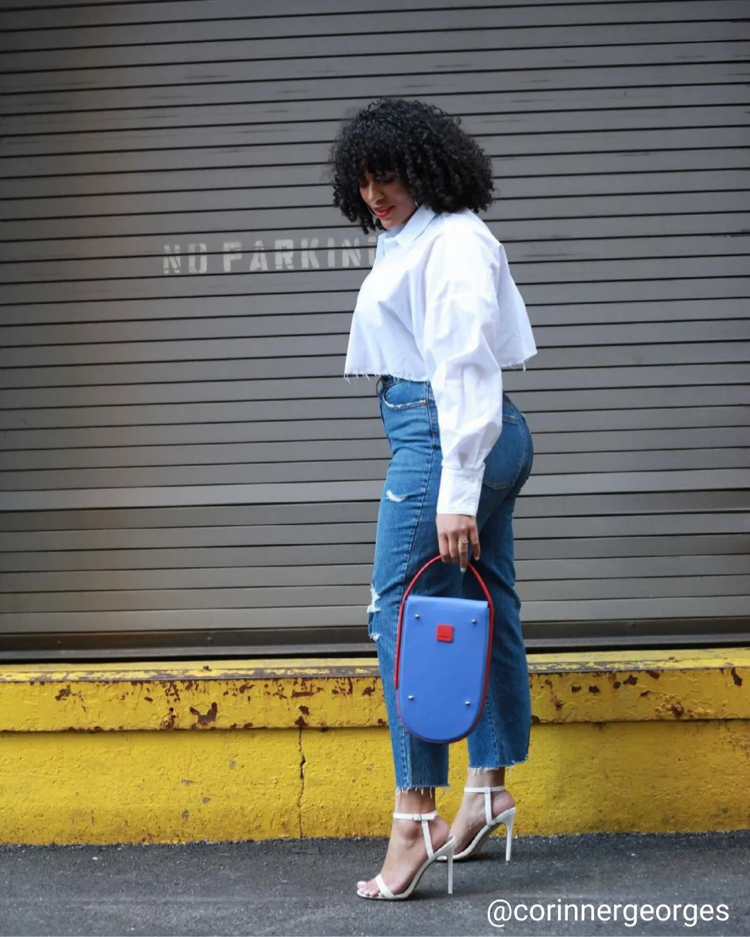 fitini mini rounded leather tote - hot iris