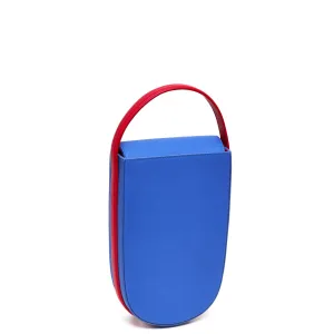 fitini mini rounded leather tote - hot iris