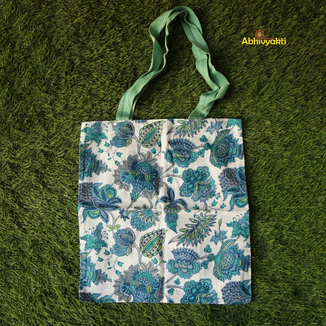 Floral Print Tote Bag