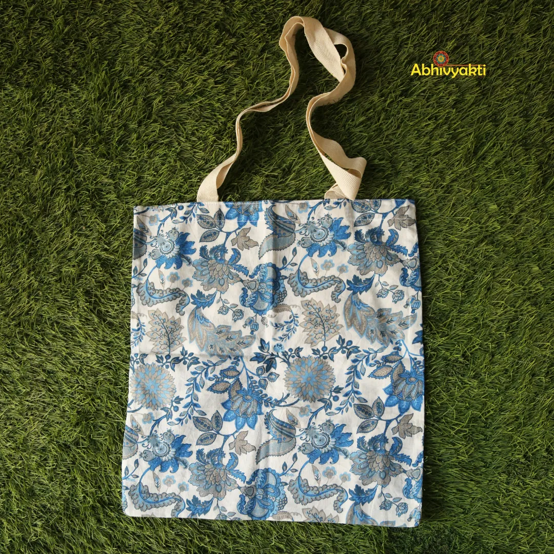 Floral Print Tote Bag