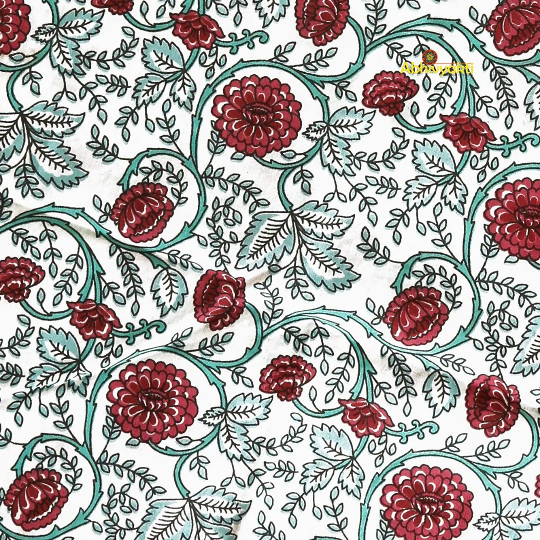 Floral Print Tote Bag