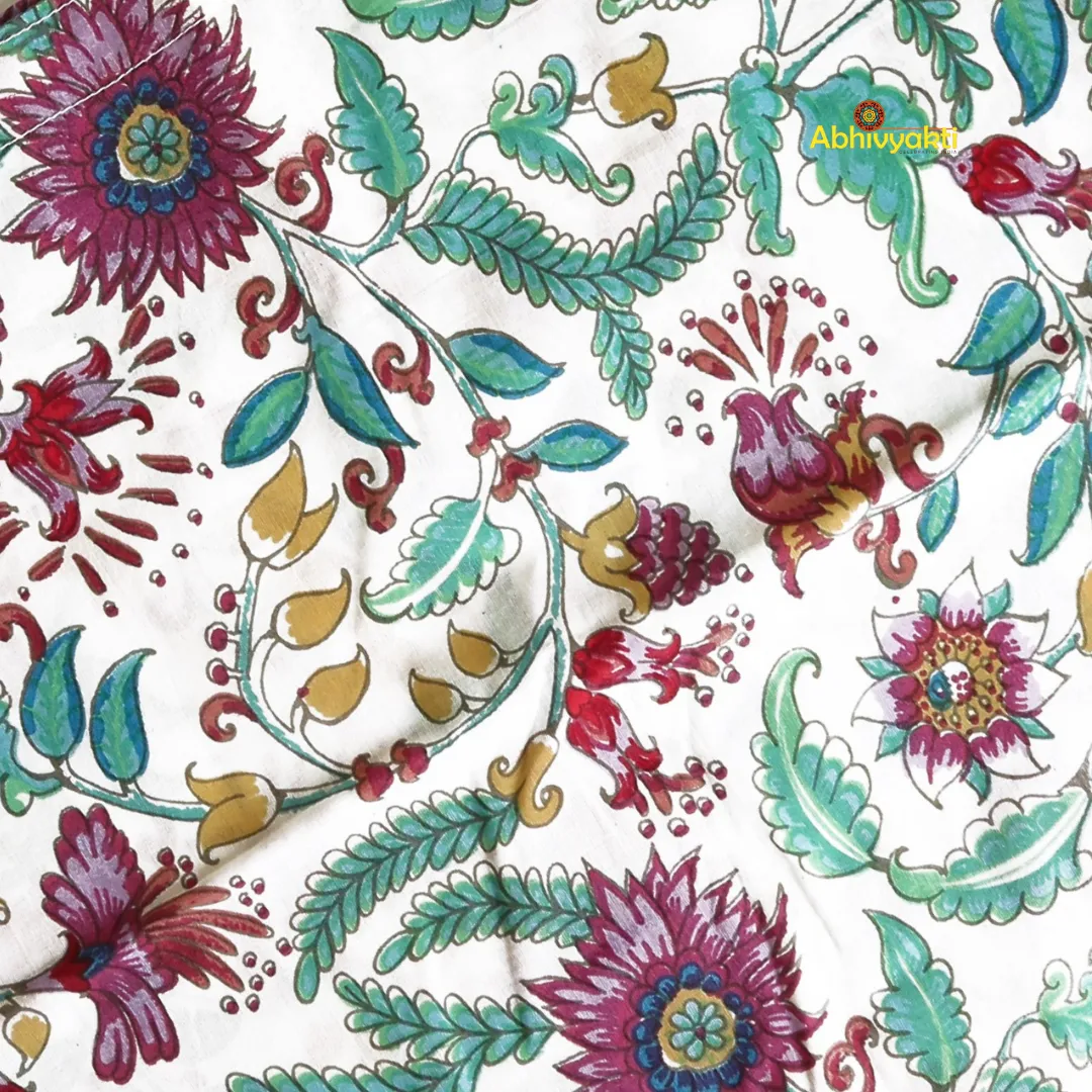 Floral Print Tote Bag