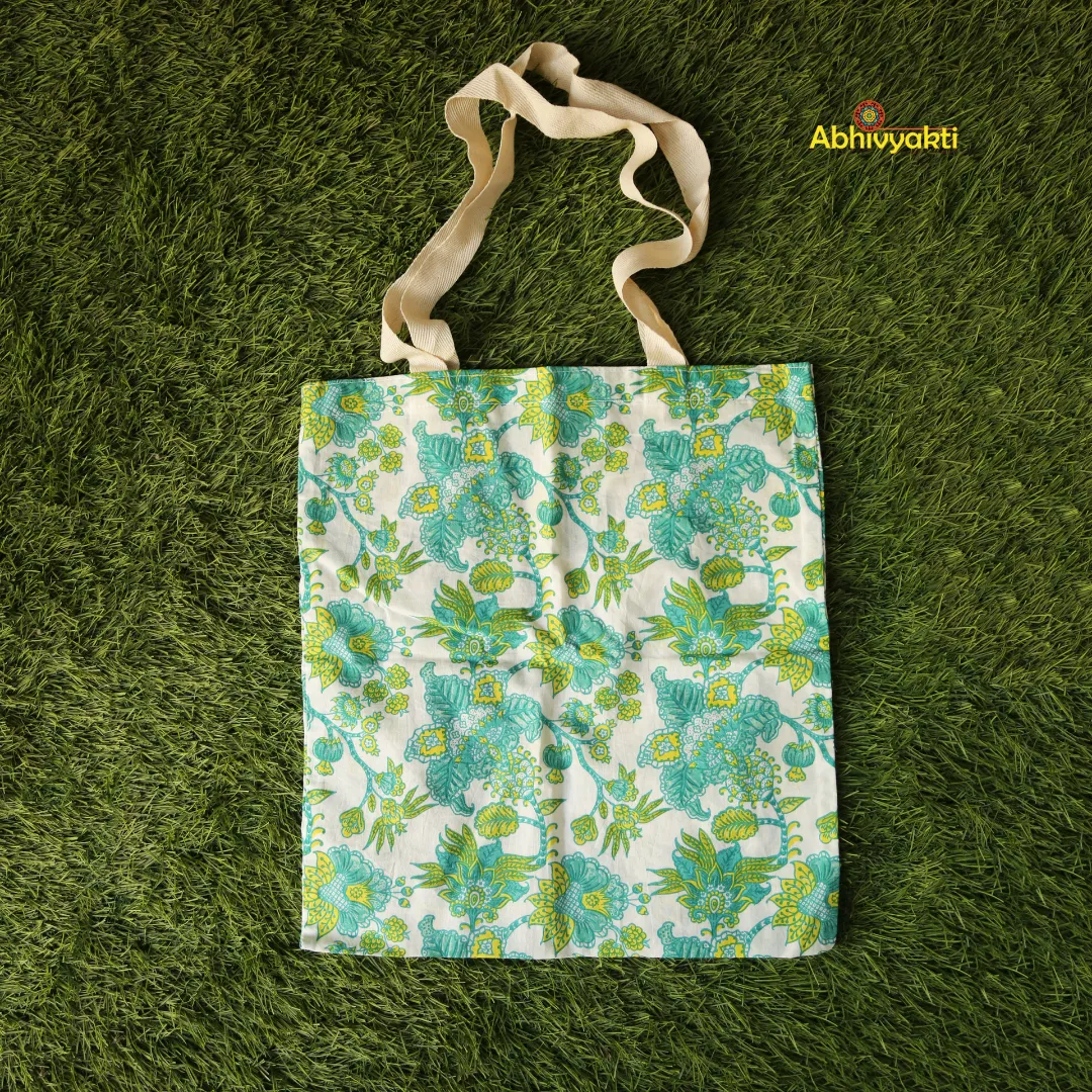 Floral Print Tote Bag