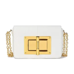 Foldover Flap Shoulder Leather Bag