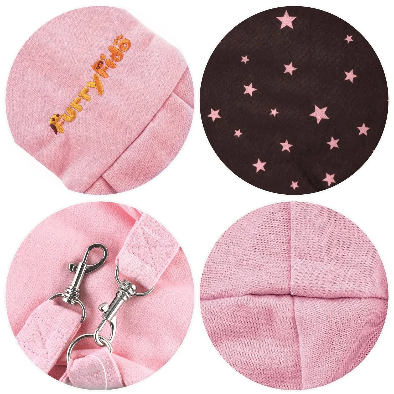Furry Fido Pet Supplies - Furry Fido Classic Reversible Pet Sling - Pink