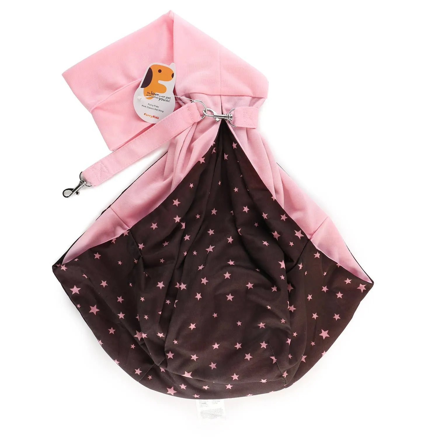Furry Fido Pet Supplies - Furry Fido Classic Reversible Pet Sling - Pink