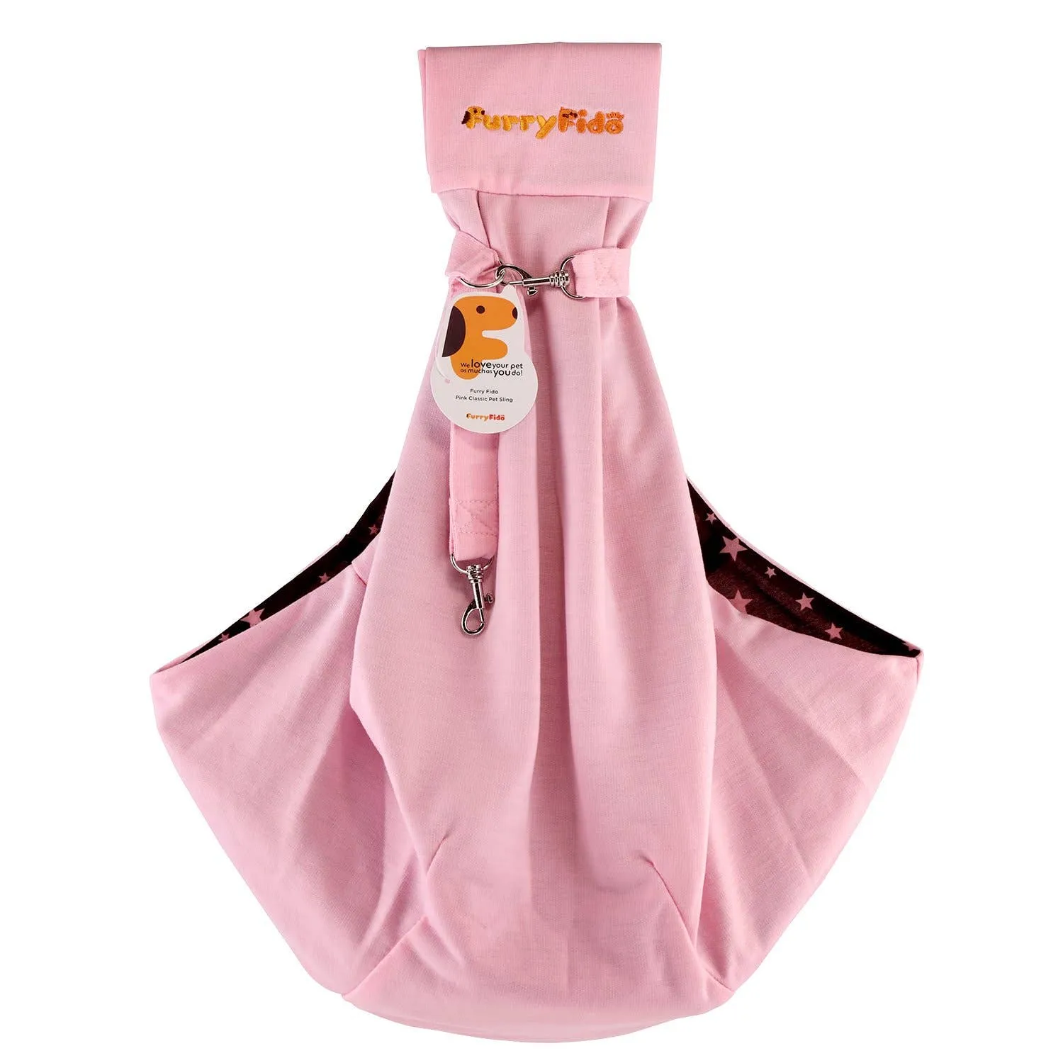 Furry Fido Pet Supplies - Furry Fido Classic Reversible Pet Sling - Pink