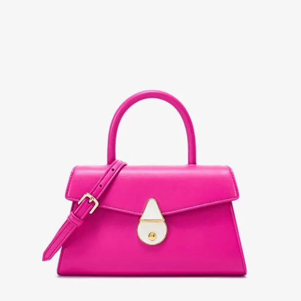 Genuine Leather Top Handle Mini Bag
