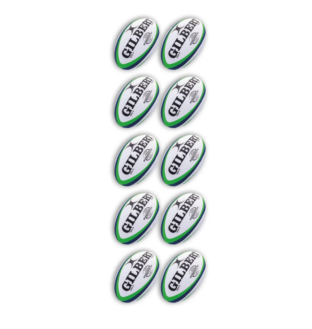 Gilbert Barbarian 2.0 Match Ball Bundle - 10 x balls and bag