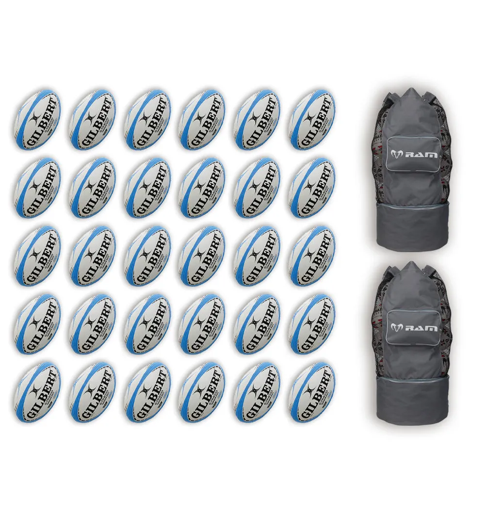 GILBERT G-TR4000 TRAINER BALL BUNDLE - 30 X BALLS AND 2 BAGS