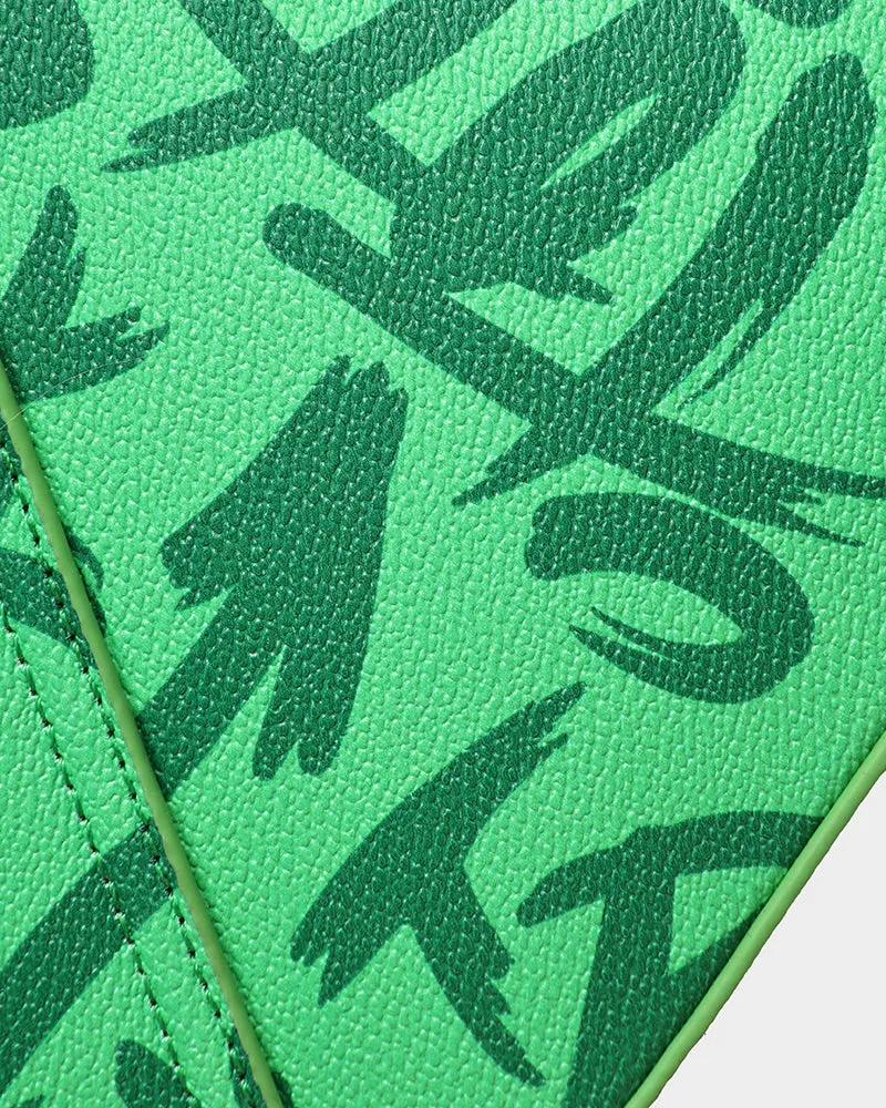 Graffiti Shoulder Bag in Green