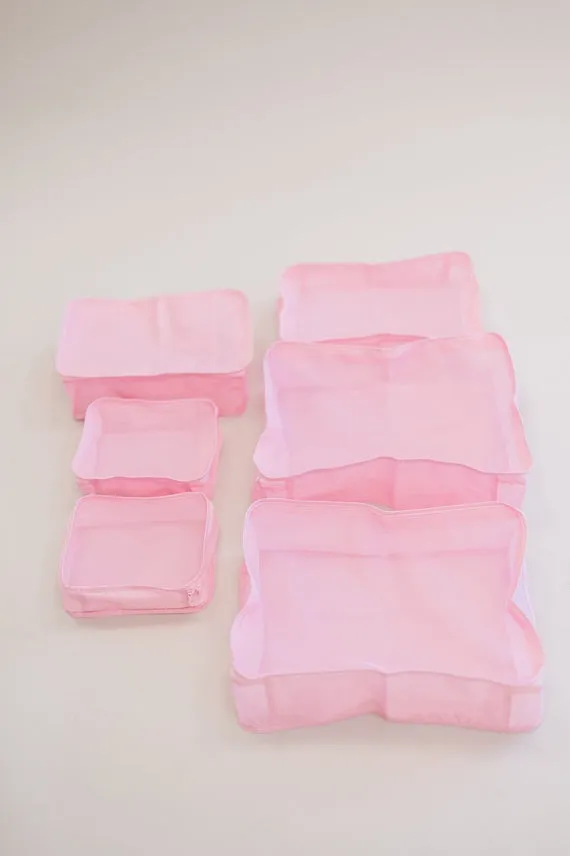 Grey Packing Cubes for Camp