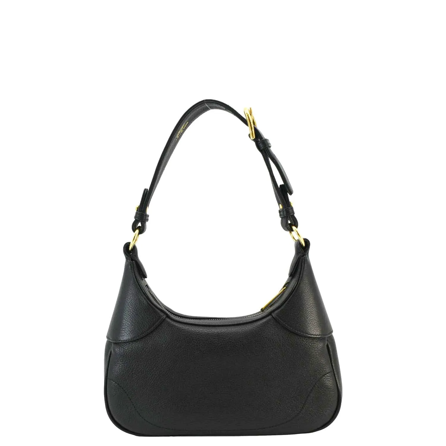 GUCCI Aphrodite Small Leather Shoulder Bag Black 731817