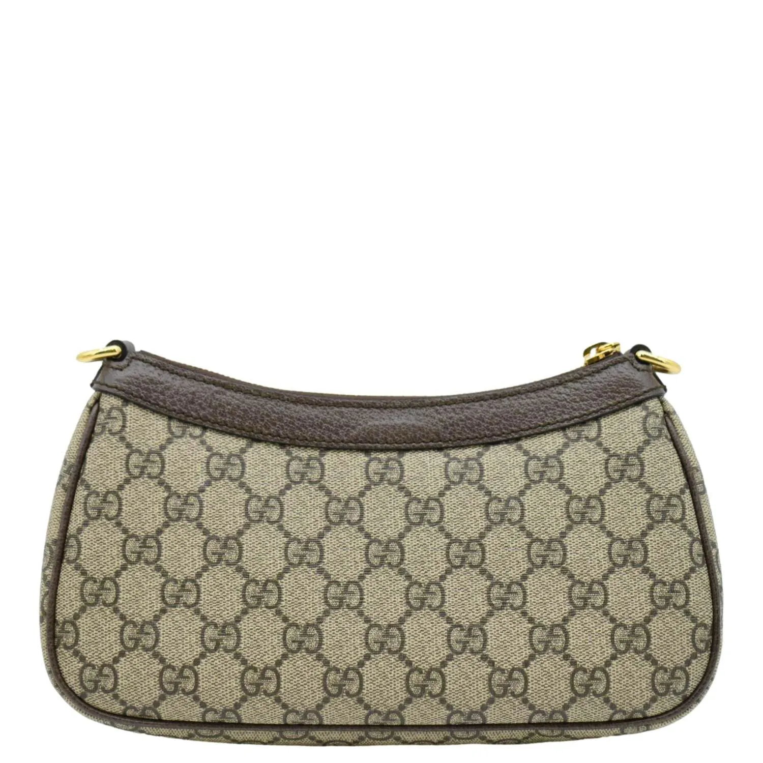 GUCCI Ophidia Web Small GG Supreme Canvas Shoulder Bag Beige 735132