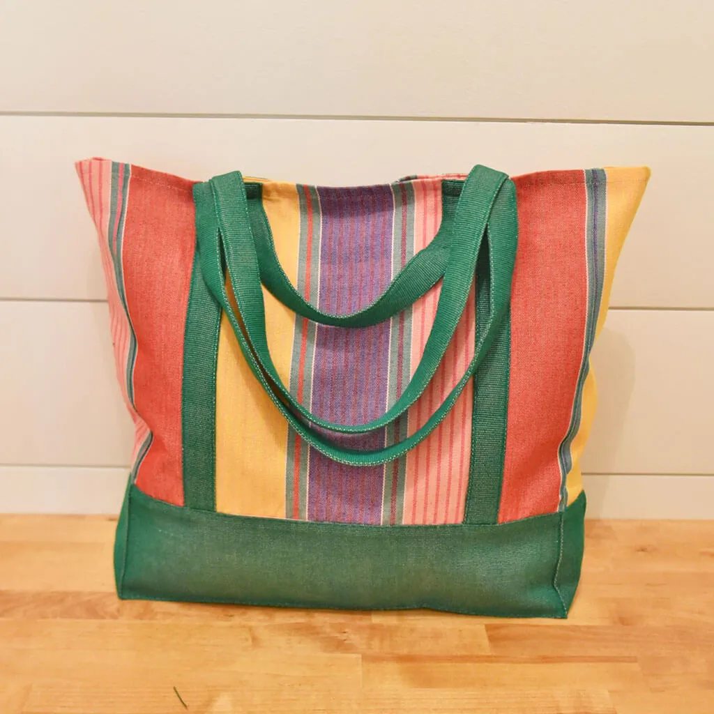 Hand Woven Market Tote | Carousel Stripe