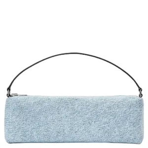 Heiress Flex Denim Trompe-L'Oeil Bag With Crystal Hotfix