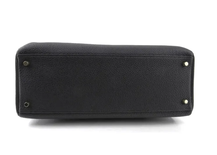 Hermes Kelly 35 in Black Togo Calfskin Leather