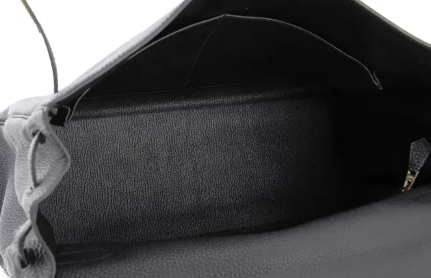 Hermes Kelly 35 in Black Togo Calfskin Leather