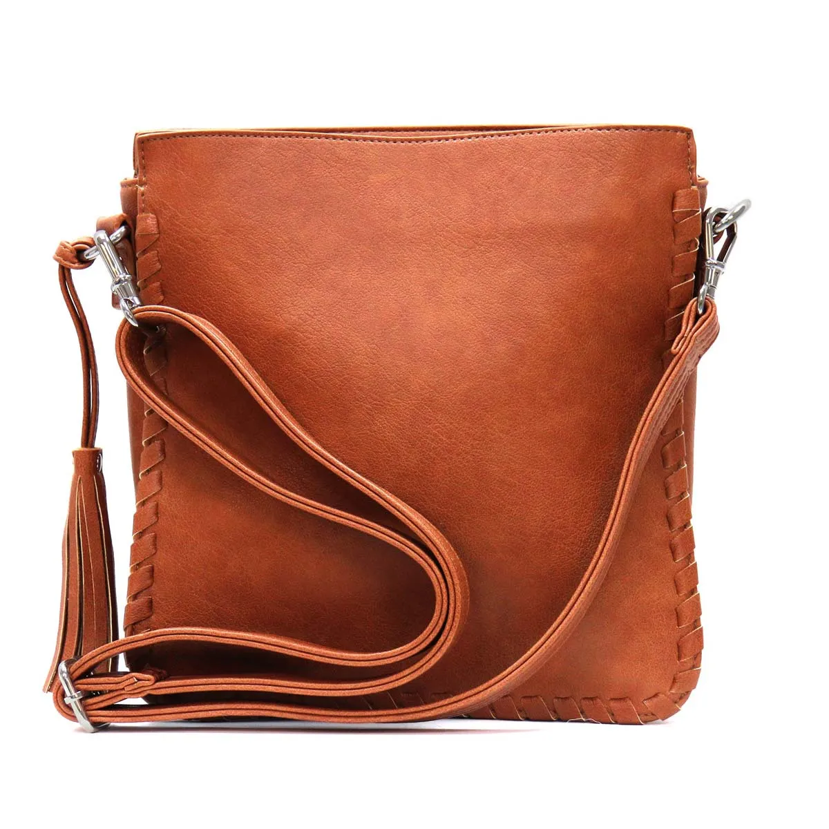 Hot Leathers PUA1178 Women's Brown Hand-Crafted Laced Concealment Purse