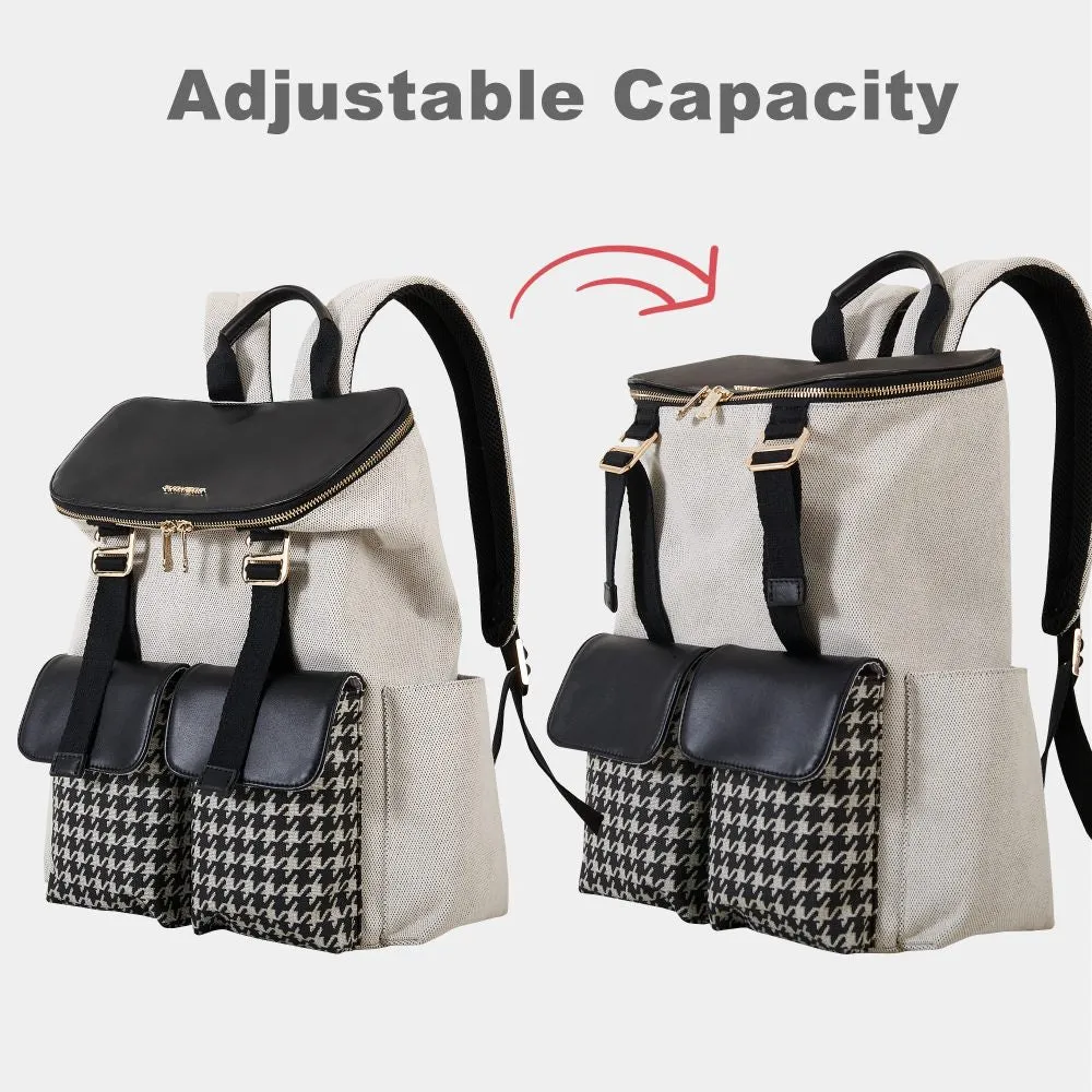 Houndstooth Backpack Diaper Bag