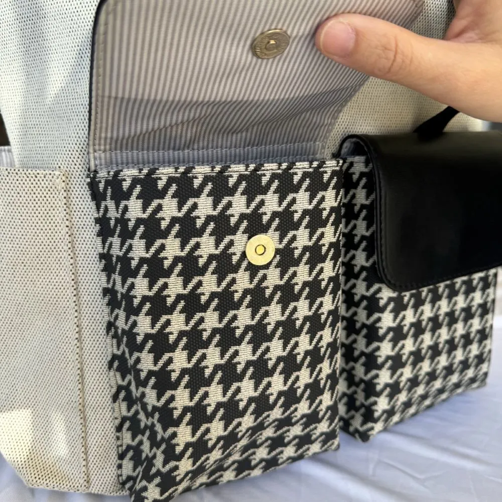 Houndstooth Backpack Diaper Bag