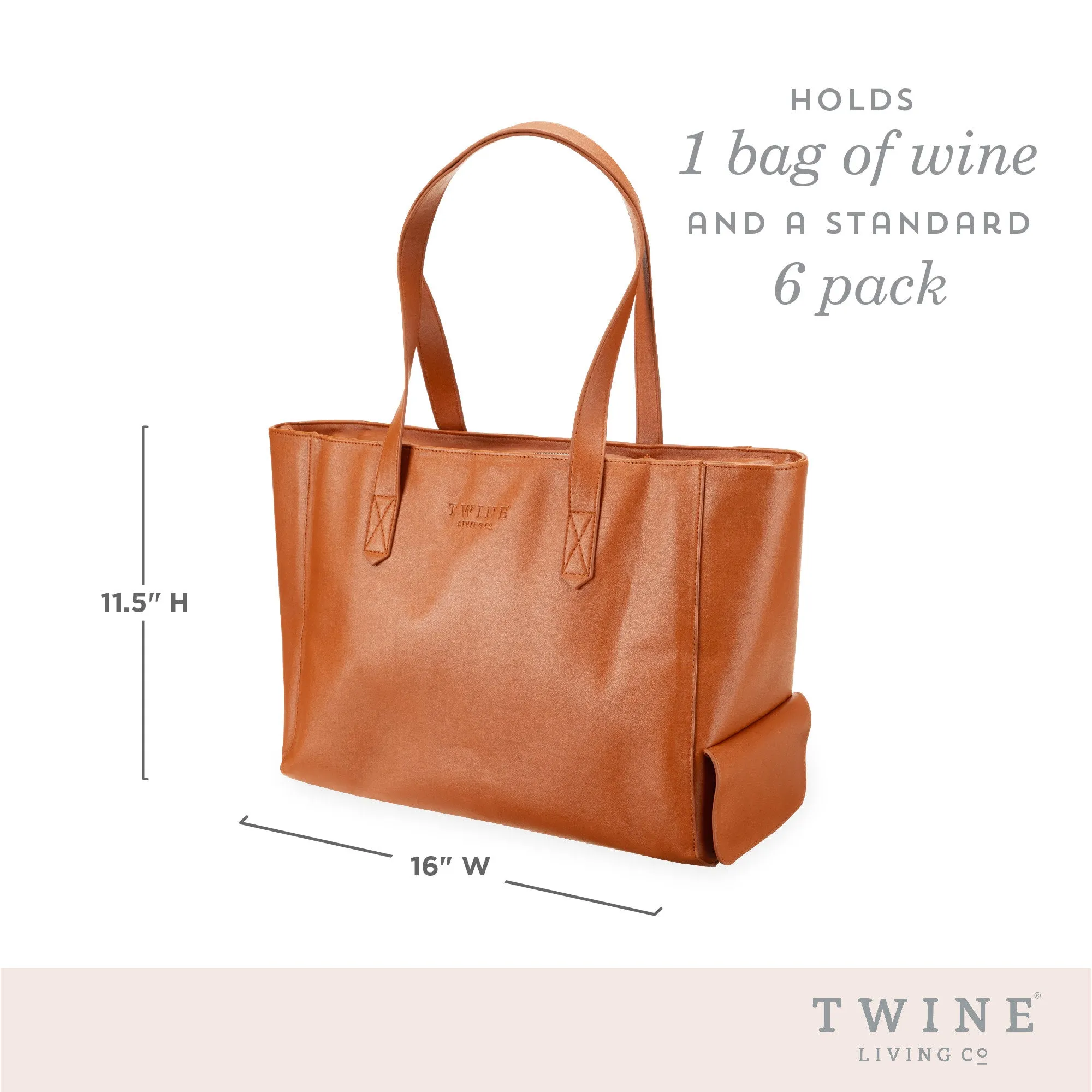 INSULATED WINE TOTE WITH SPOUT