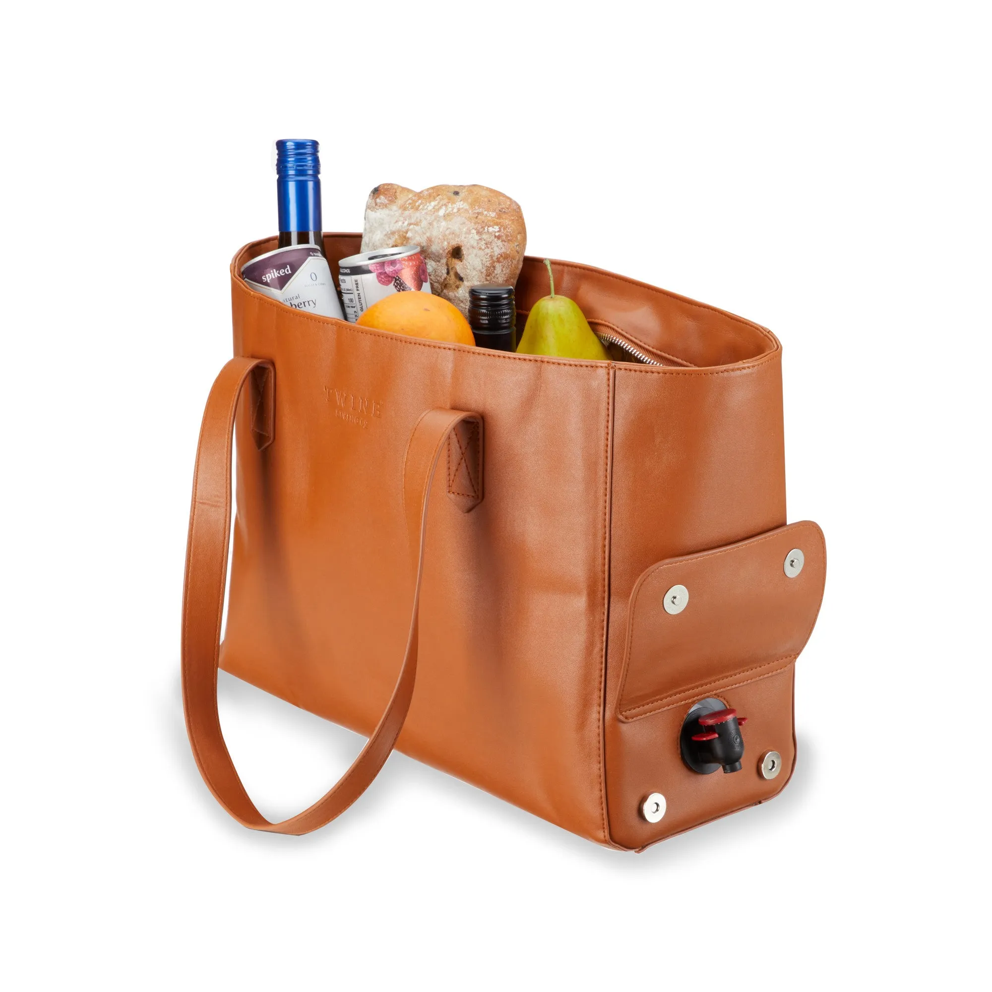 INSULATED WINE TOTE WITH SPOUT