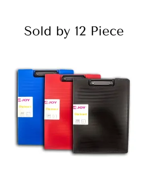 Joy Clipboard Folder Type A4 | 12pcs (Asstd. Color)