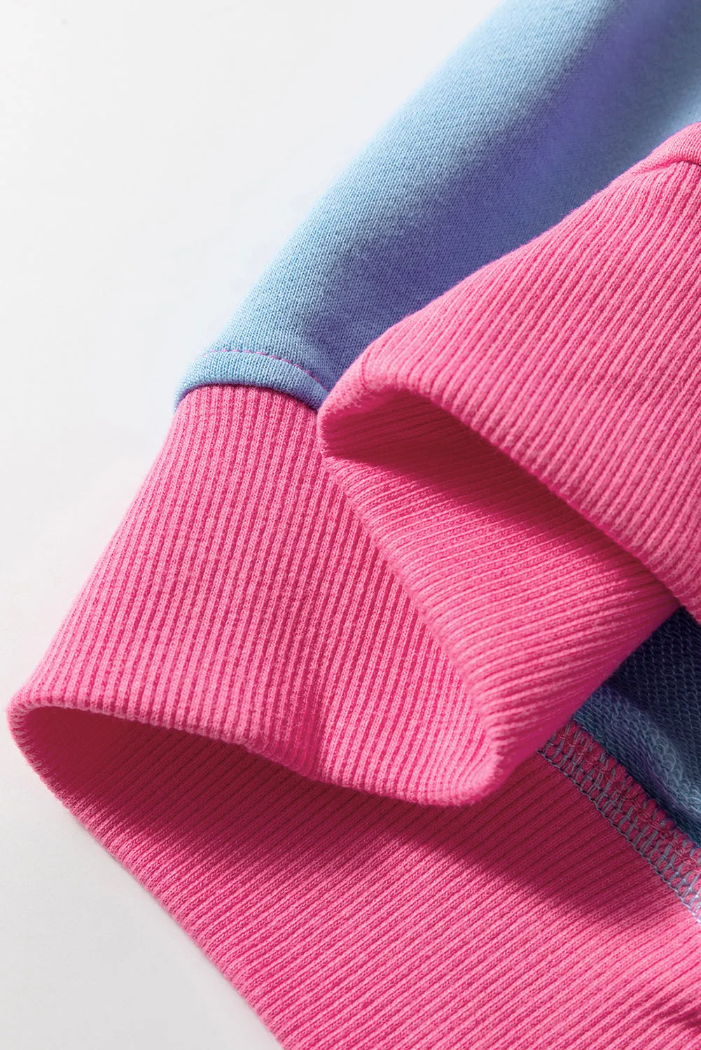KaleaBoutique Beautiful Colorblock Patchwork Drop Shoulder Sweatshirt