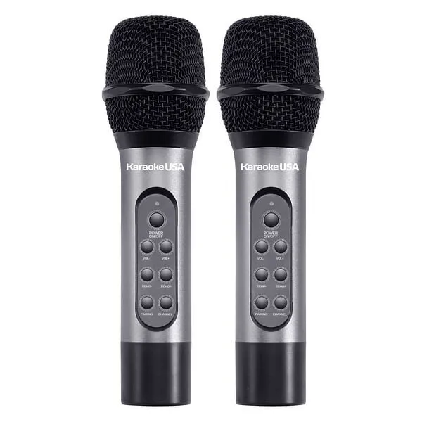 Karaoke USA WM906 WM906 Dual Professional 900 MHz UHF Wireless Handheld Micropho