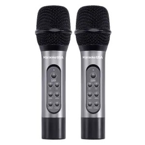 Karaoke USA WM906 WM906 Dual Professional 900 MHz UHF Wireless Handheld Micropho