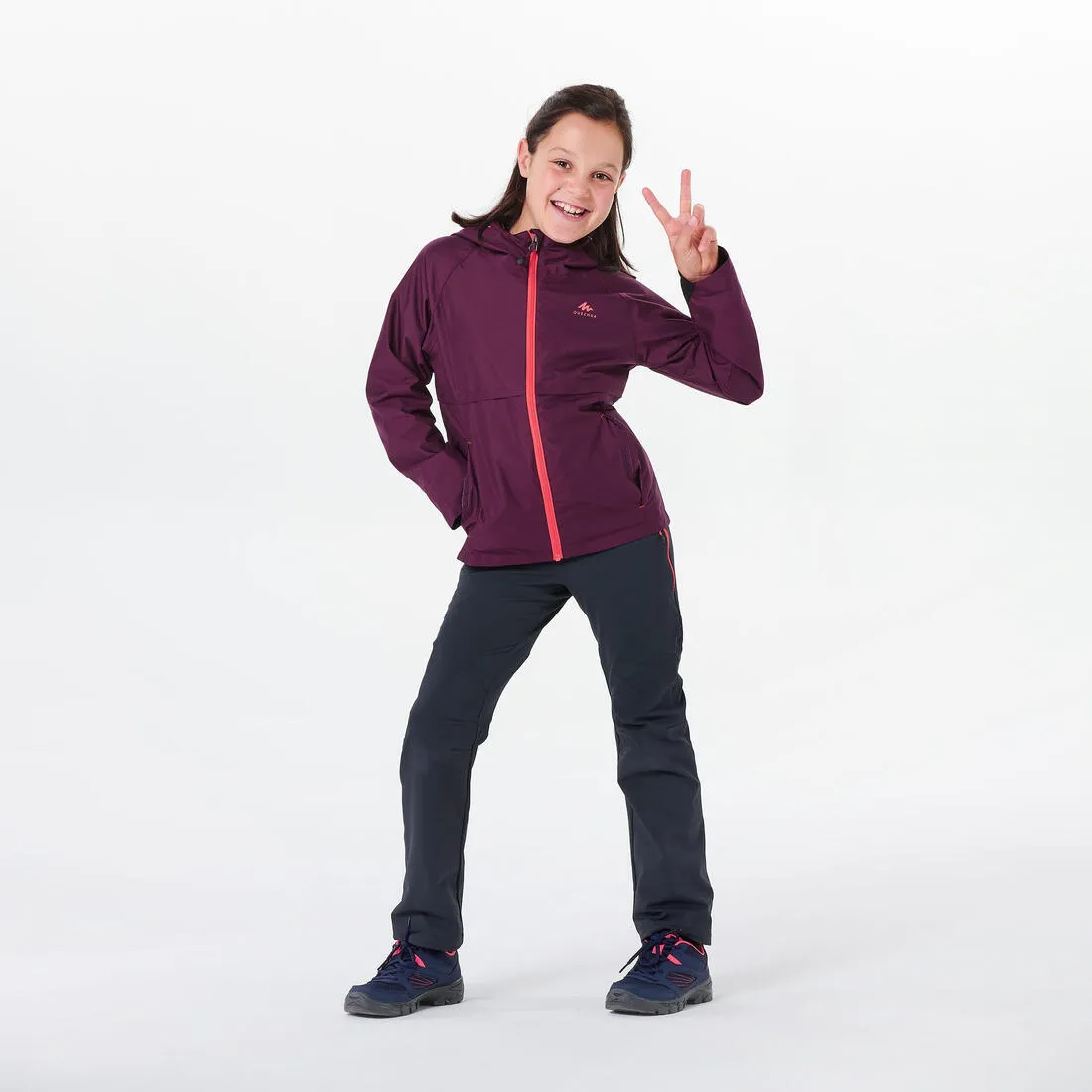Kids’ Waterproof Hiking Jacket - MH500 - Age 7-15 years