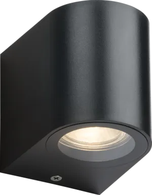 Knightsbridge ALC1BK ALANA 230V IP65 GU10 Polycarbonate Single Wall Light - Black