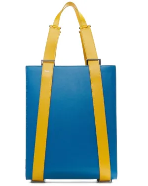 kora large convertible tote in aria leather - golden teal