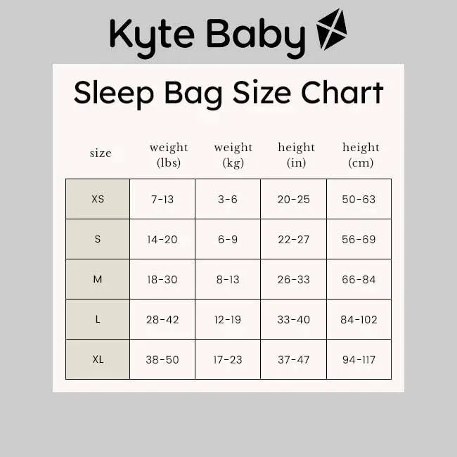Kyte Baby 2.5 Tog Sleep Bag in Loch